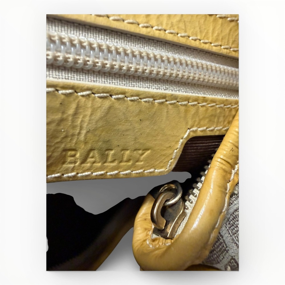 Bally Vintage Swiss-Made Monogram Canvas Hobo Shoulder Bag - Picture 8 of 11
